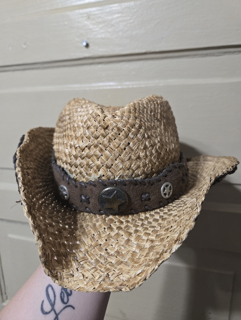 O'Ryan Hat Co 100% Straw Brayden Festival Western Adult Cowboy Hat GUC - Picture 9 of 10